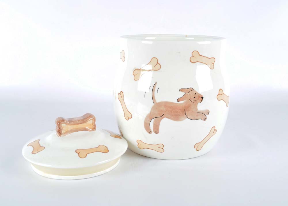 Ceramic Dog Treat Jar