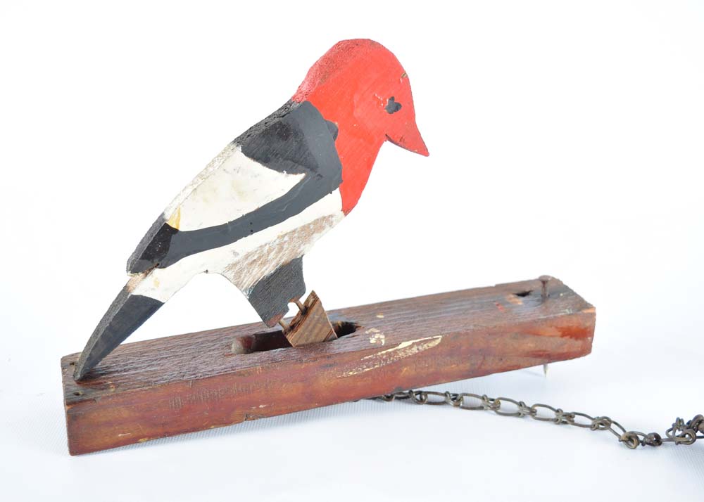 Primitive Woodpecker Door Knocker