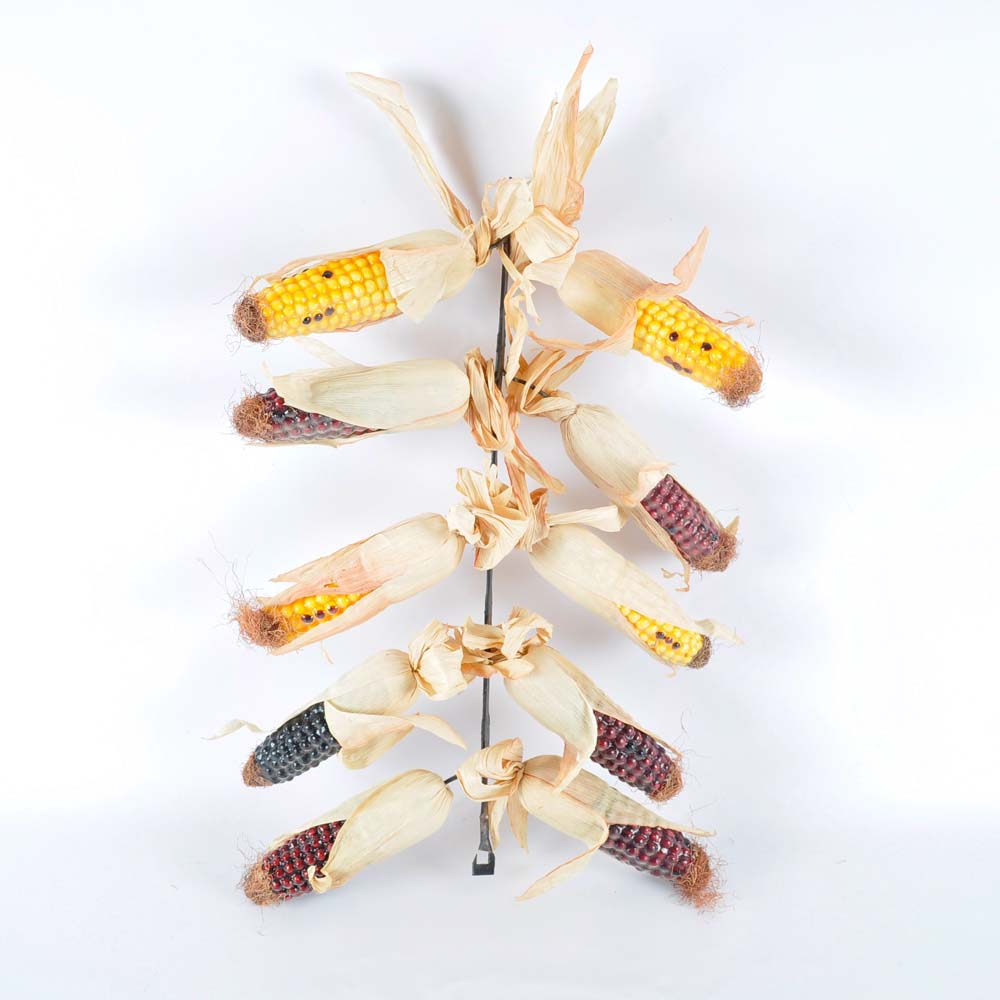 Primitive Corn Feeder with Faux Corn