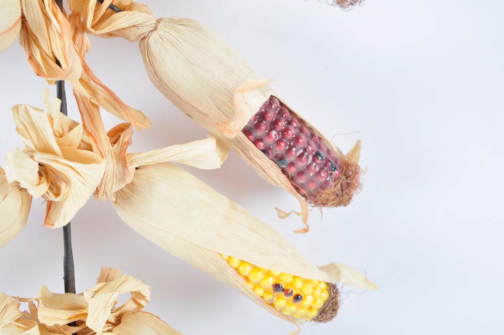 Primitive Corn Feeder with Faux Corn