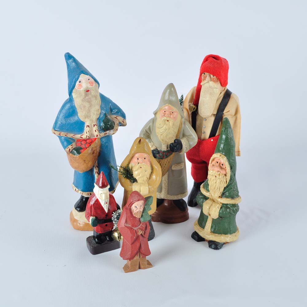 Primitive Style Santas