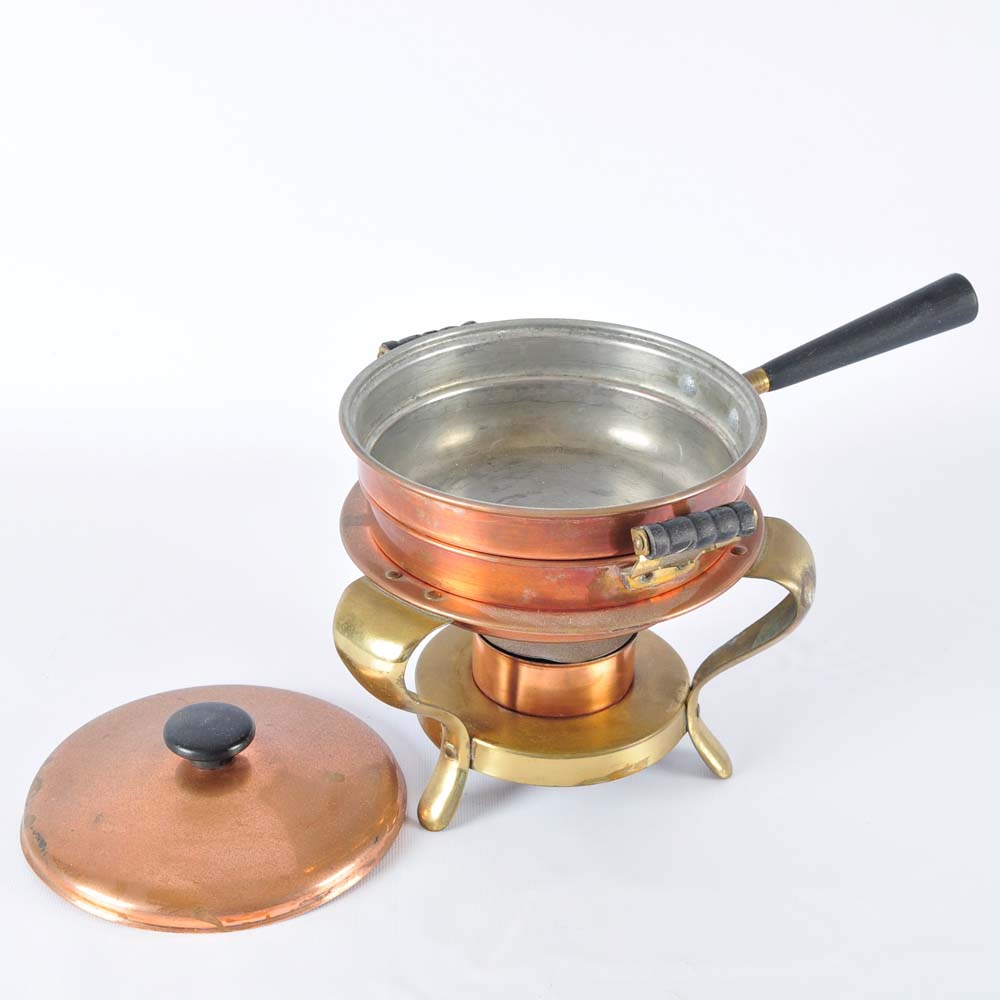 Brass and Copper Chafing Dish