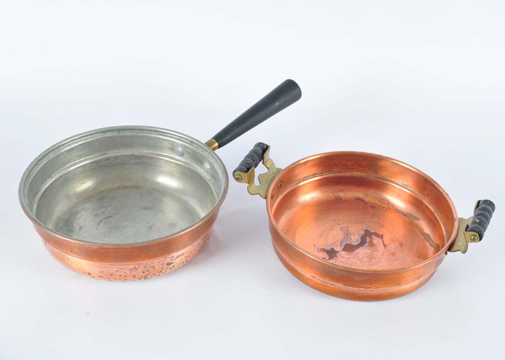 Brass and Copper Chafing Dish