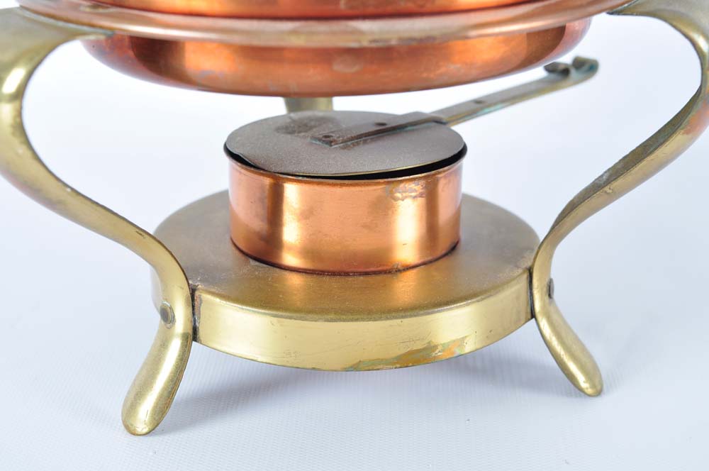 Brass and Copper Chafing Dish