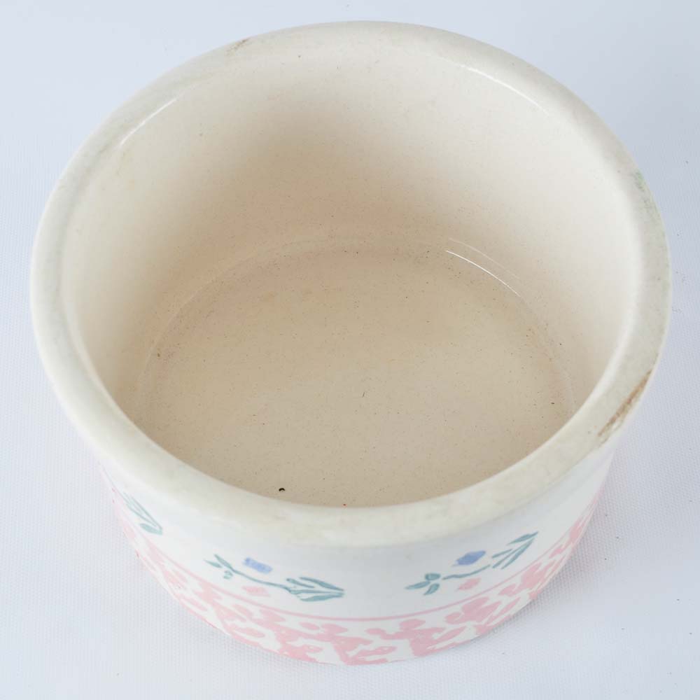 Covered Stoneware Crock