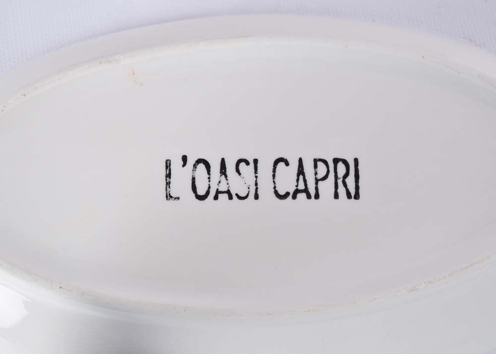 Olive Themed Serving Pieces