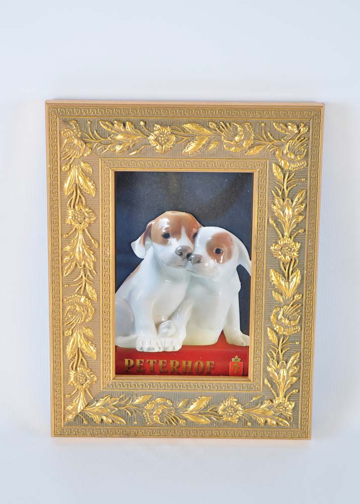 Group of Framed Peterhof Dog Prints