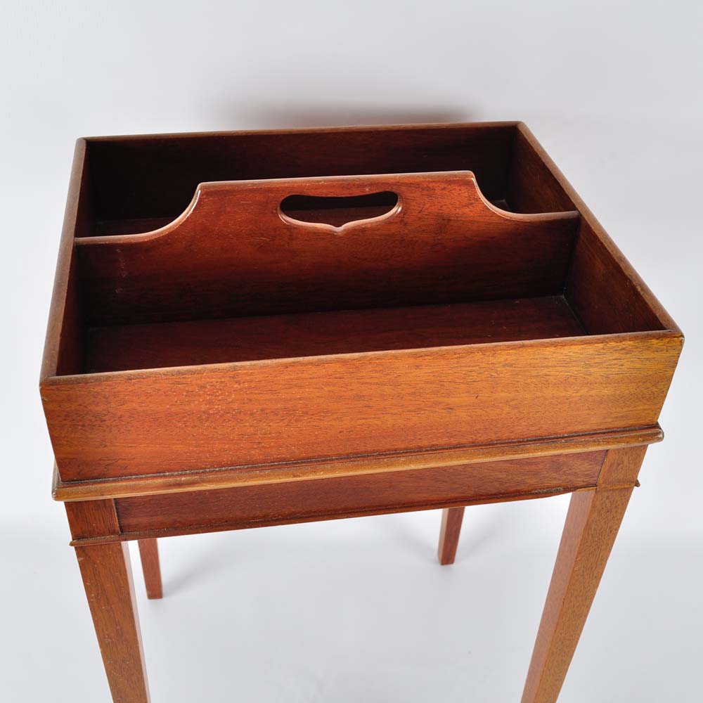 Mahogany Tool Caddy on Stand