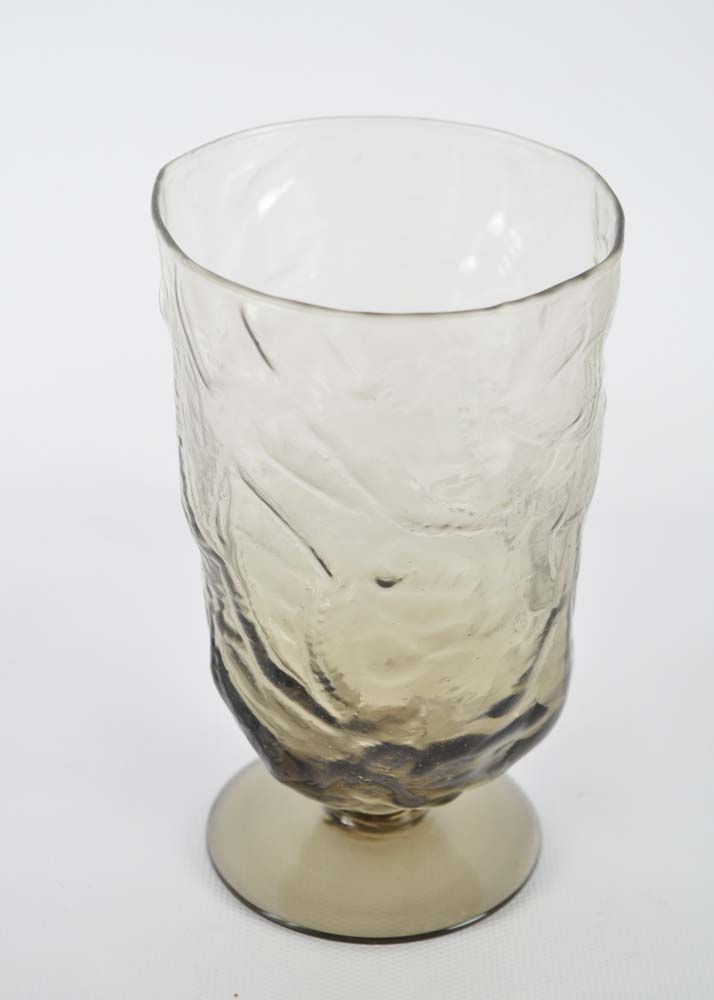 Twelve Smoky Gray Iced Tea Glasses