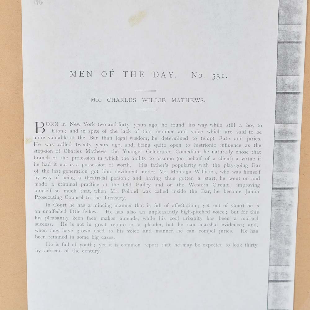 Vanity Fair Spy Framed Offset Lithographs