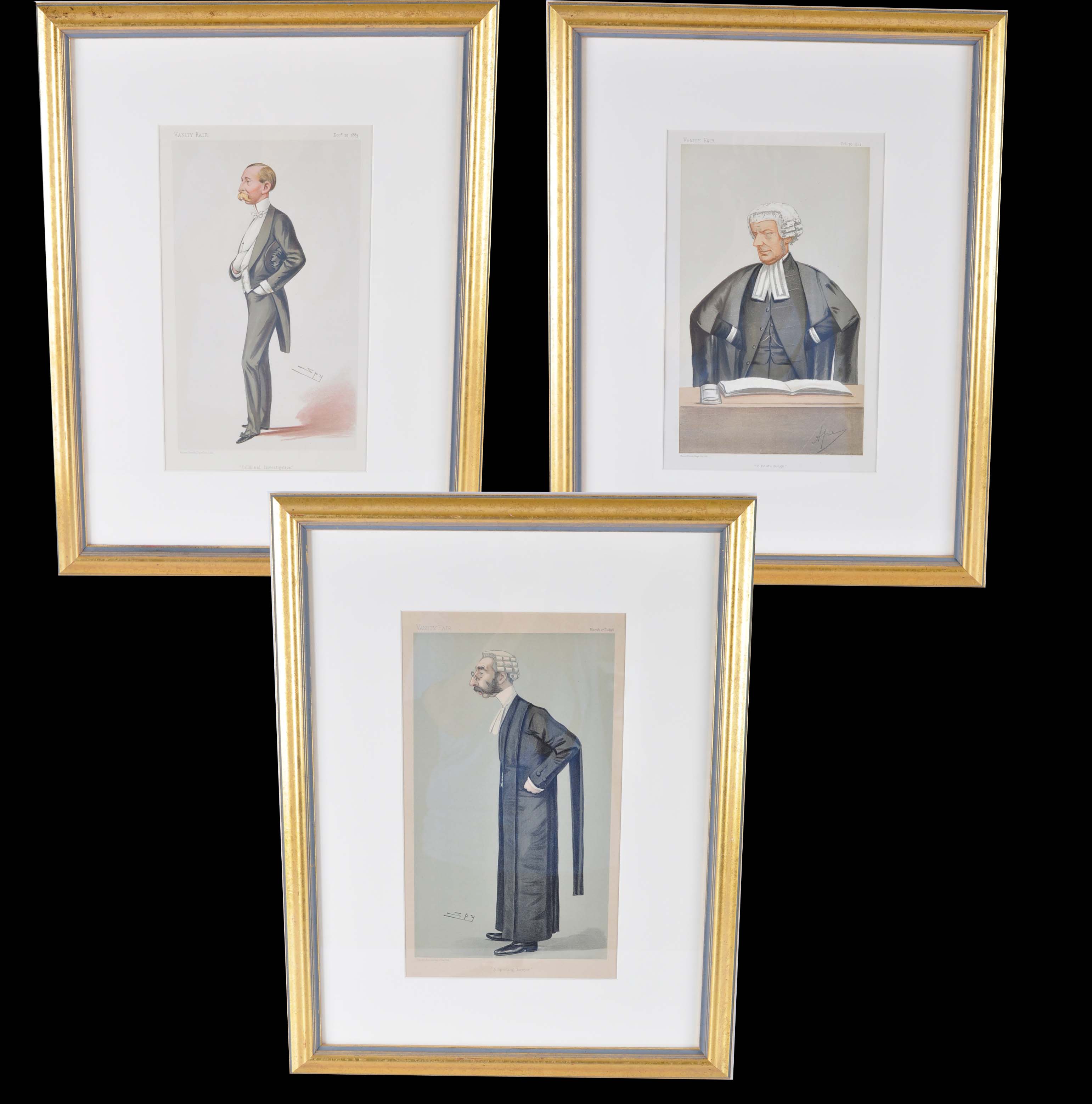 Vanity Fair Spy Framed Offset Lithographs
