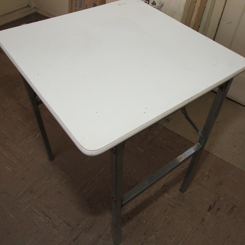 White Folding Table