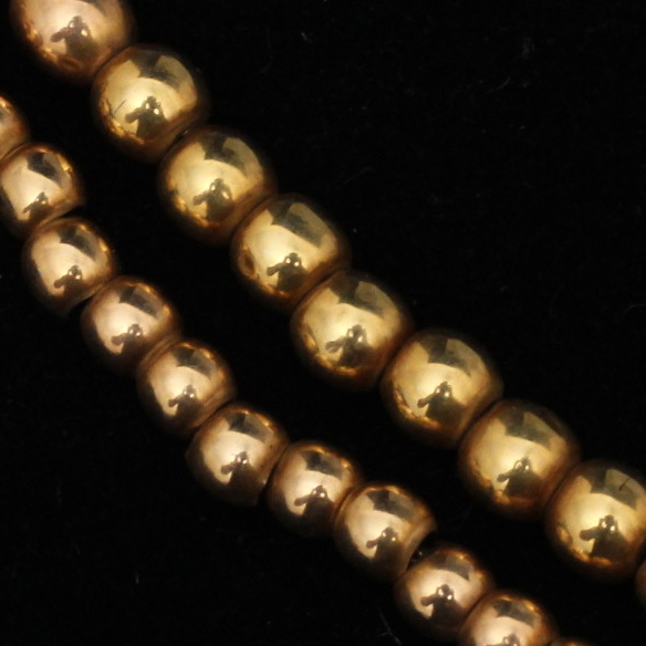 14K Yellow Gold Graduated Bead Necklace