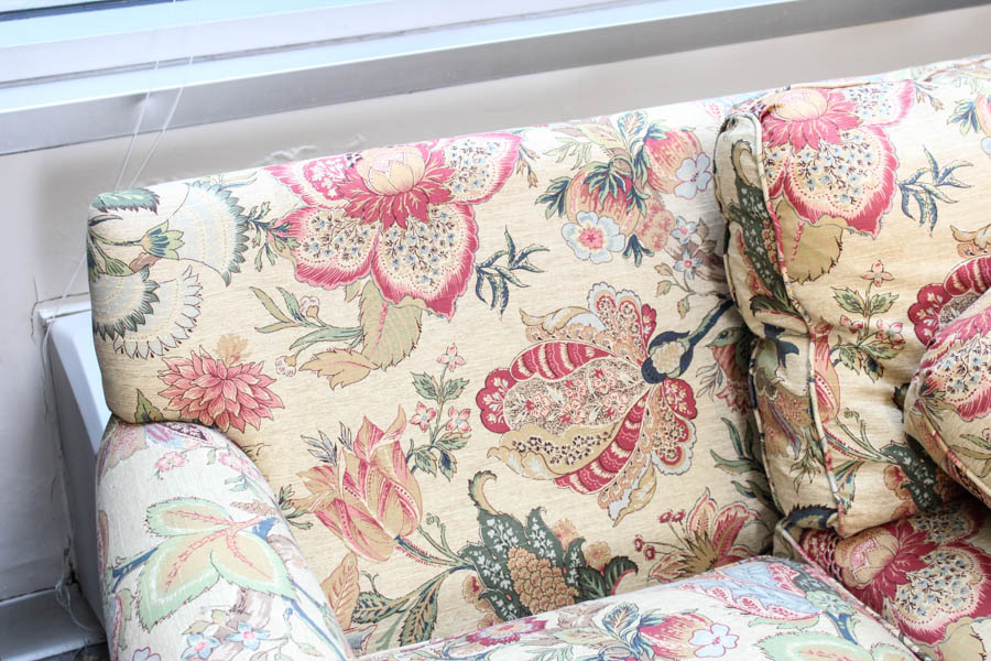 Paisley and Floral Sofa