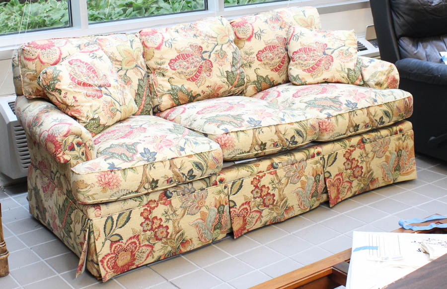 Paisley and Floral Sofa