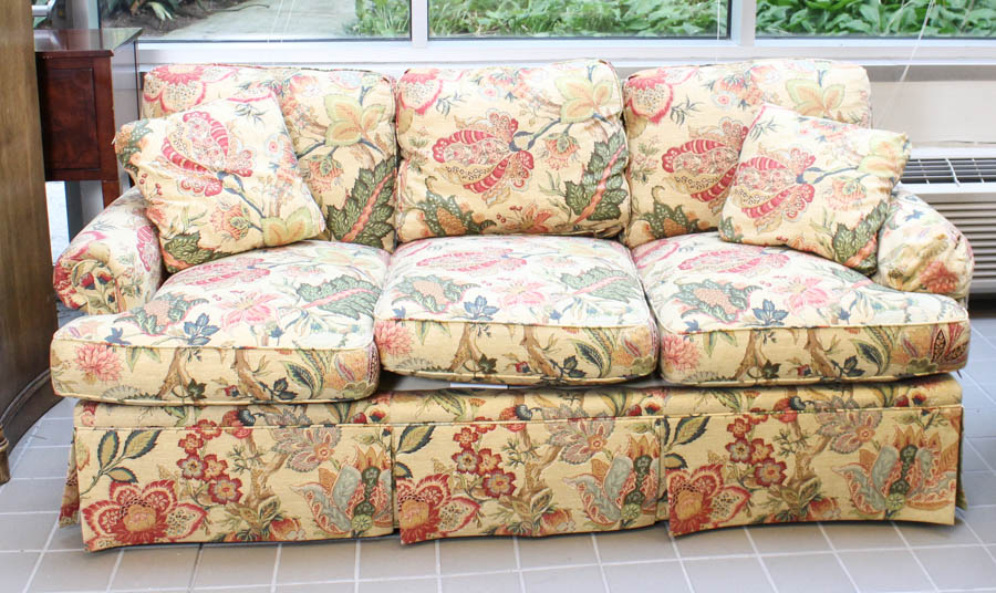 Paisley and Floral Sofa