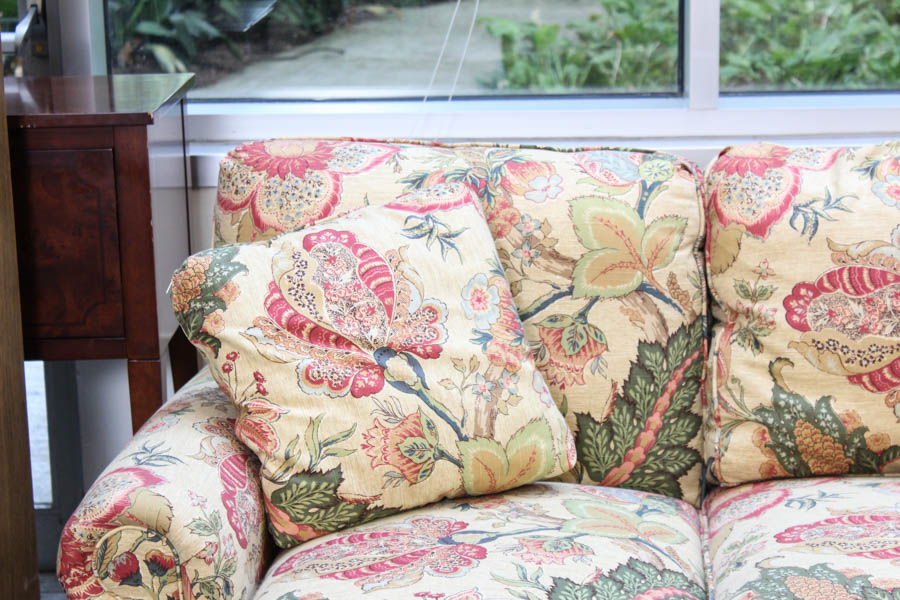 Paisley and Floral Sofa