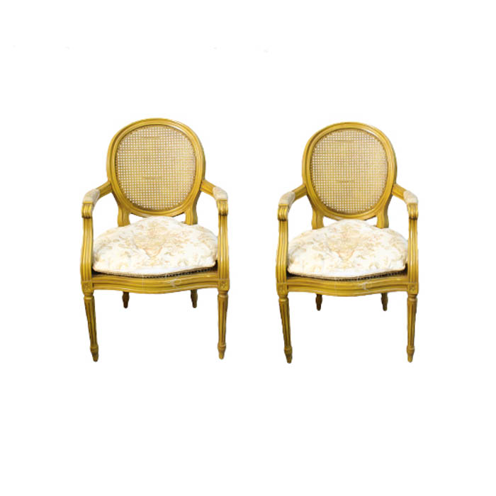 French Provincial Chairs in Marigold