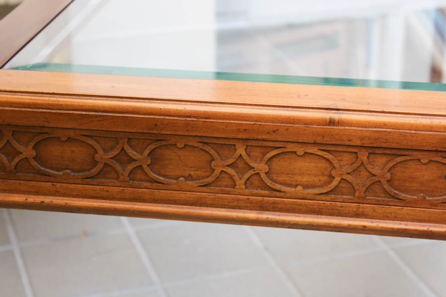 Maple Coffee table with Glass Inserts