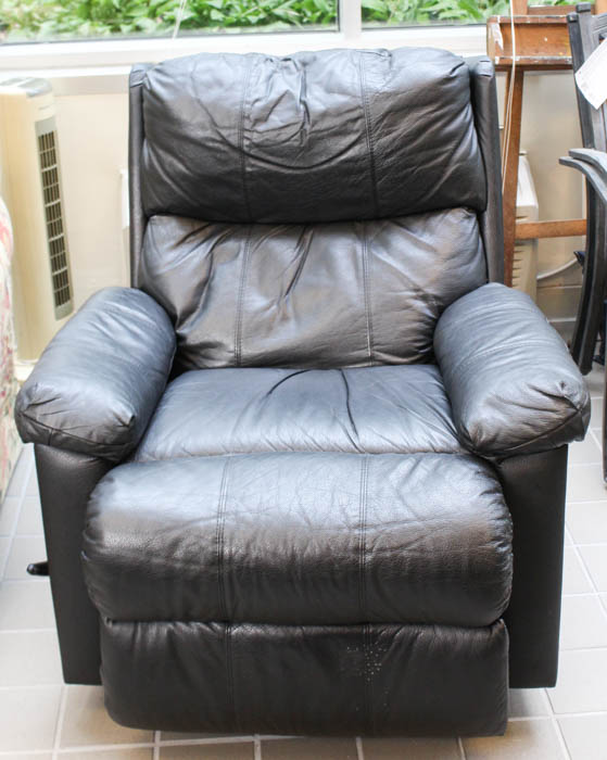 Black Leather Recliner
