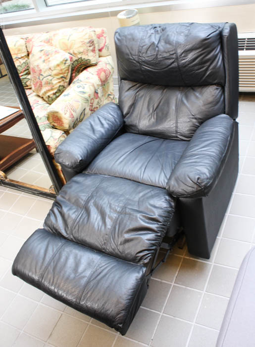 Black Leather Recliner