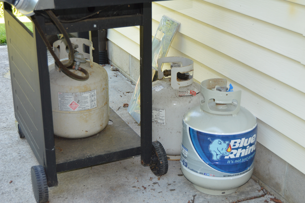 BBQ Grillware Gas Grill with Extra Propane Tanks