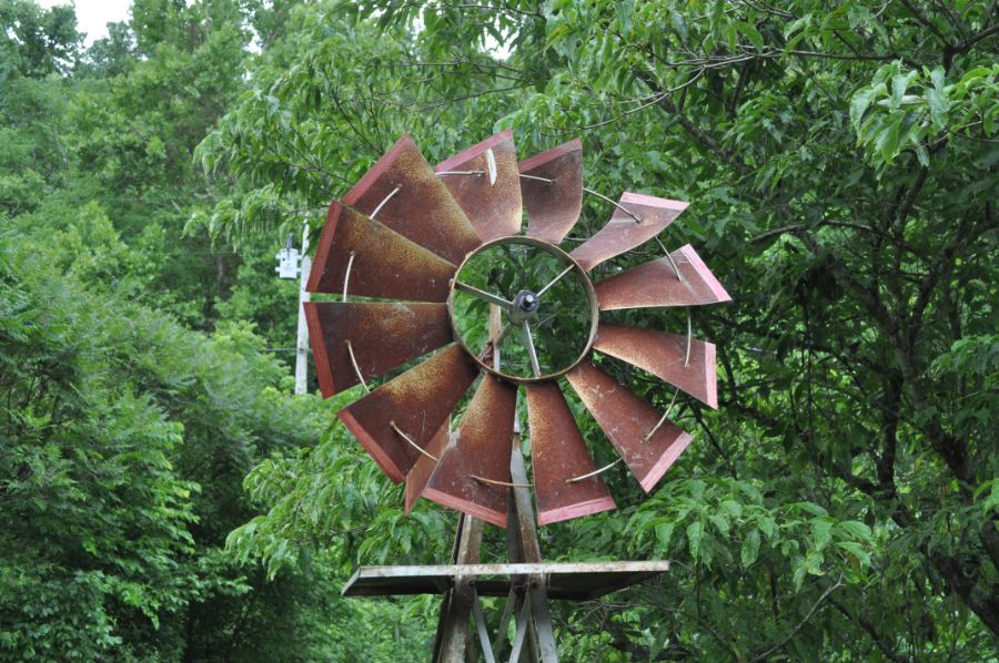 Large Metal Windmill