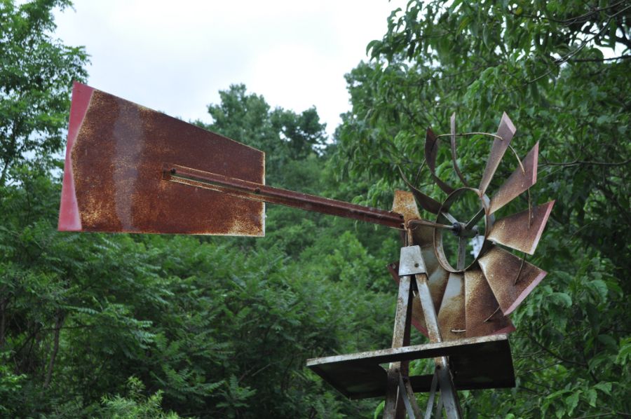 Large Metal Windmill