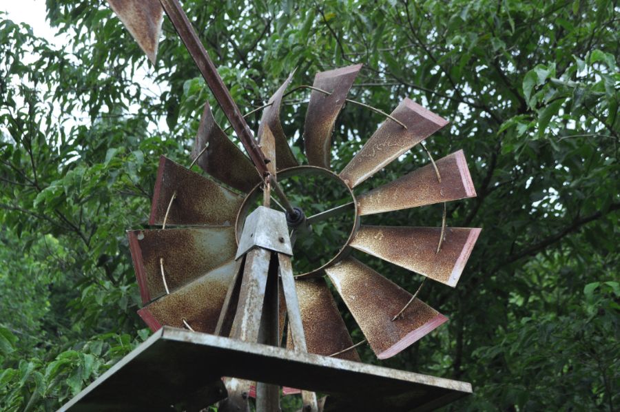 Large Metal Windmill