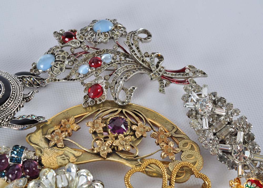 Costume Jewelry Brooches