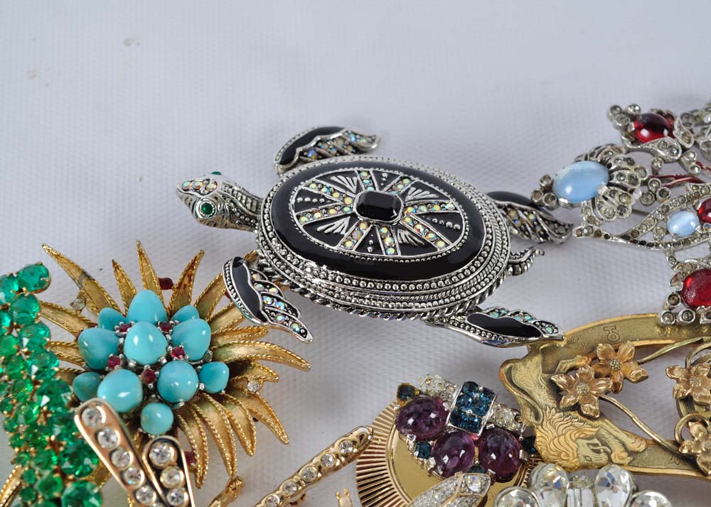 Costume Jewelry Brooches