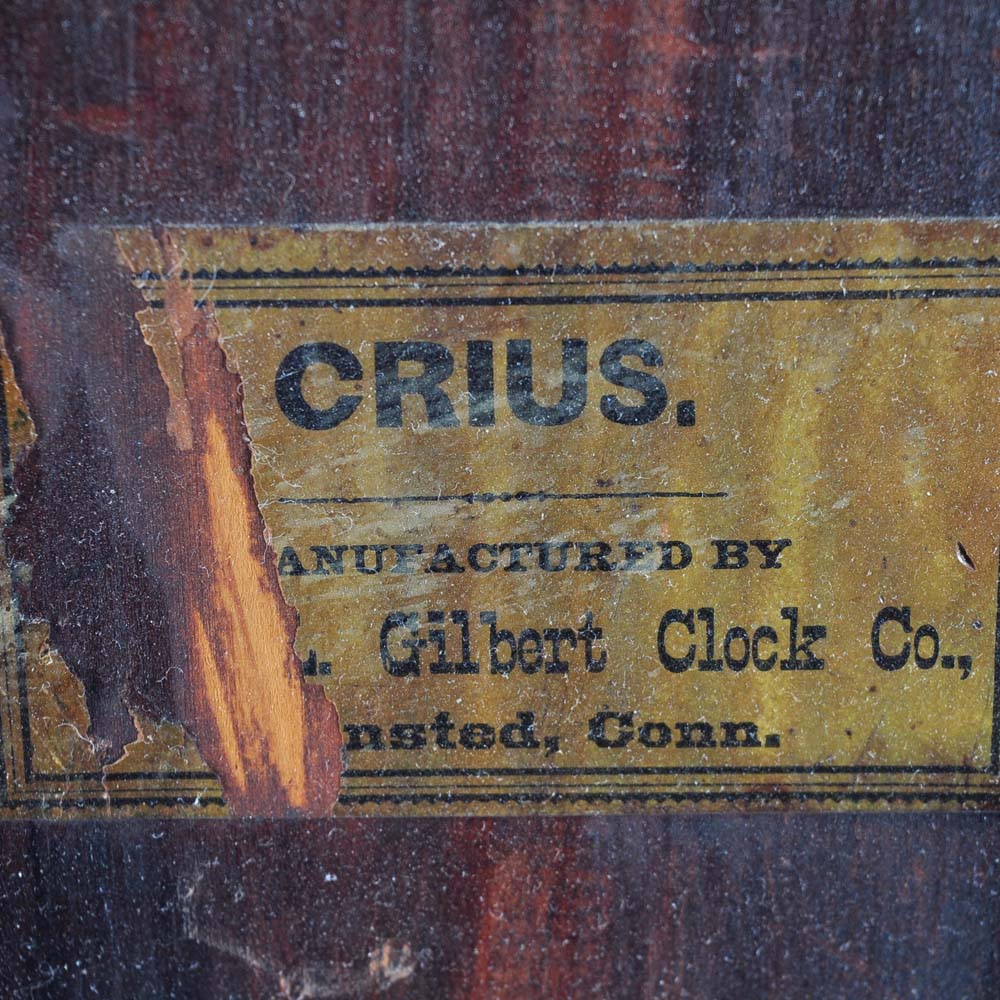 1885 William L. Gilbert Clock Co. Crius Mantel Clock