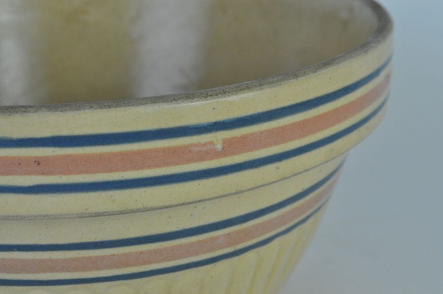 Set of Vintage Yellow Ware Ceramic Bowls