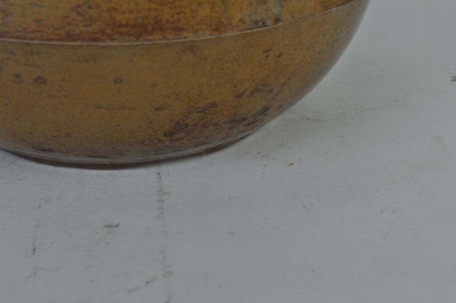 Set of Vintage Yellow Ware Ceramic Bowls