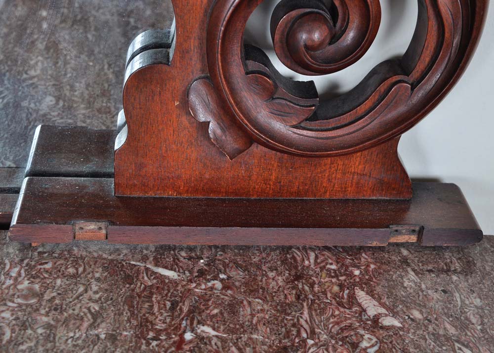 Antique Dresser with Marble Top and Mirror