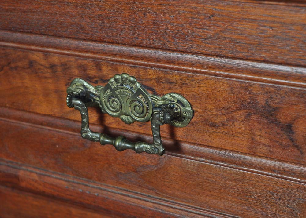 Antique Dresser with Marble Top and Mirror