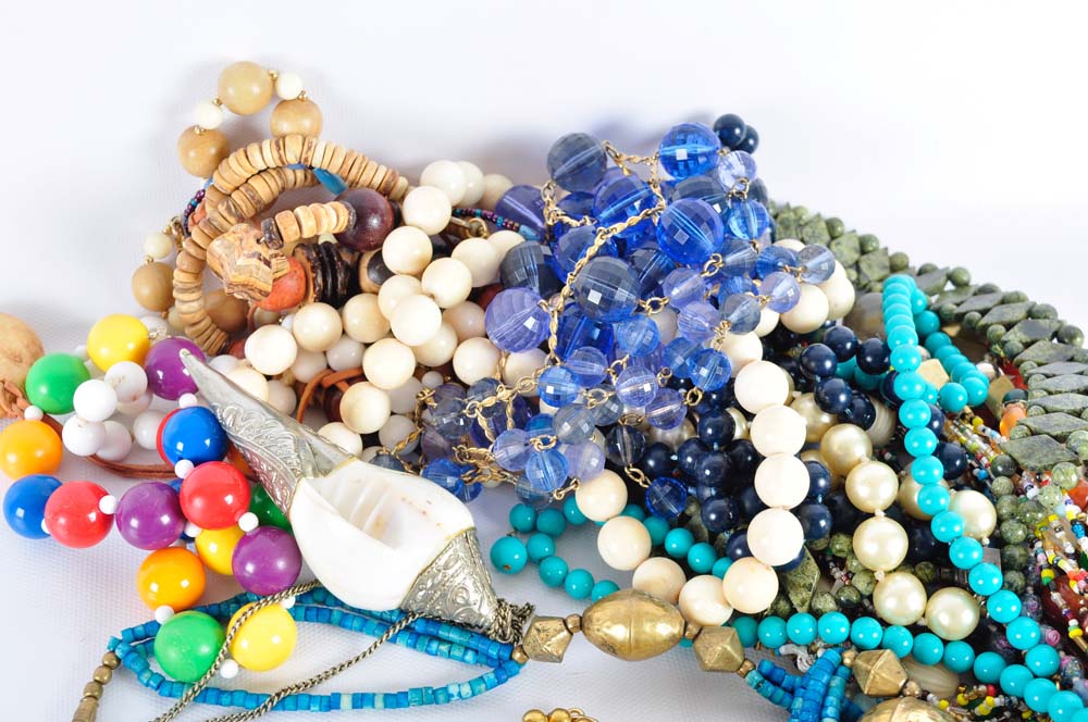 Expansive Collection of Costume Jewelry Necklaces