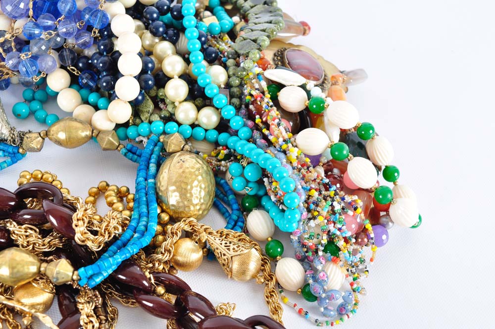 Expansive Collection of Costume Jewelry Necklaces