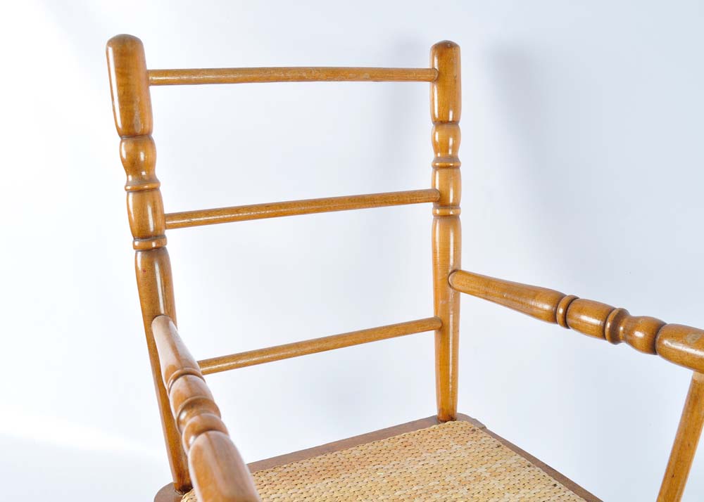 Vintage Child's Rocker with Pillow