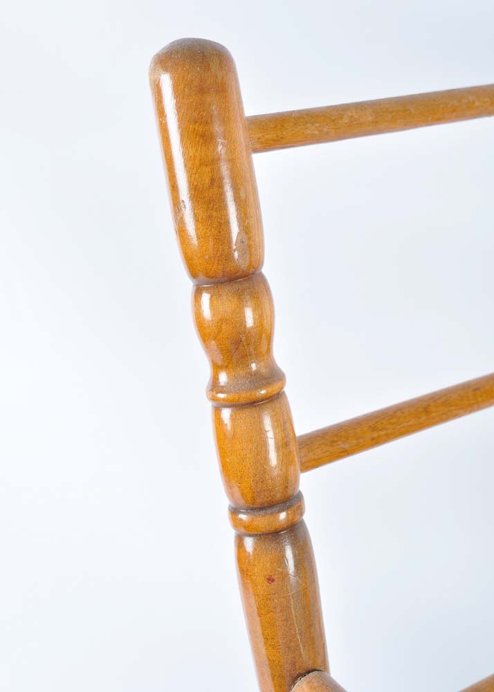 Vintage Child's Rocker with Pillow