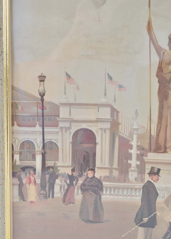 Framed Vintage Lithograph