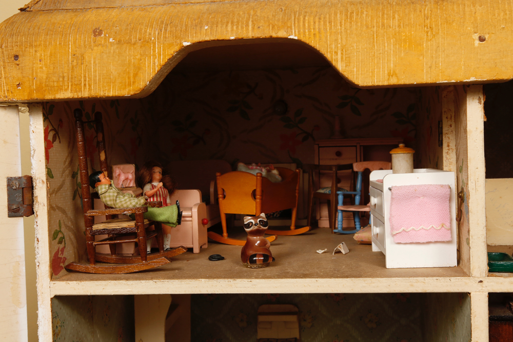 Vintage Doll House with Accessories