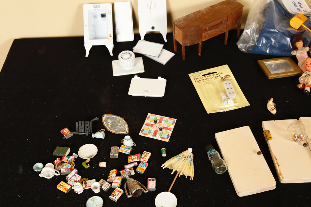 Vintage Doll House with Accessories