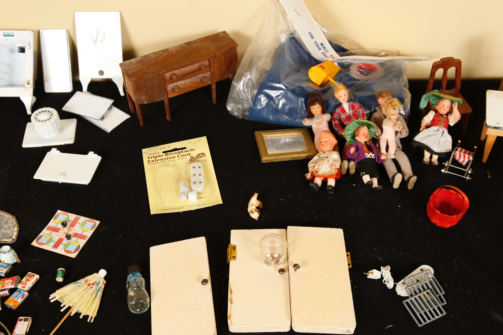 Vintage Doll House with Accessories