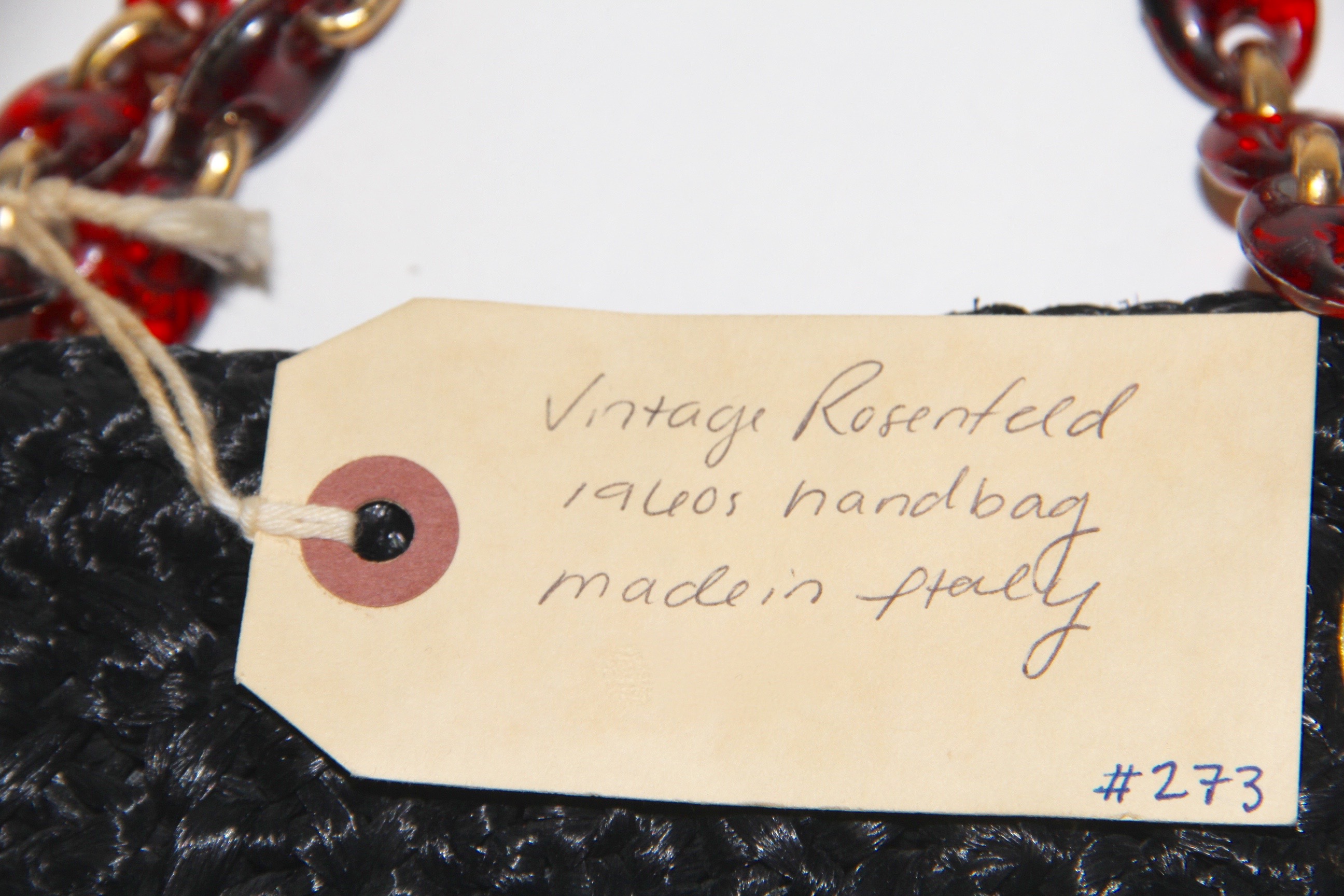 1960s Rosenfeld Raffia Handbag