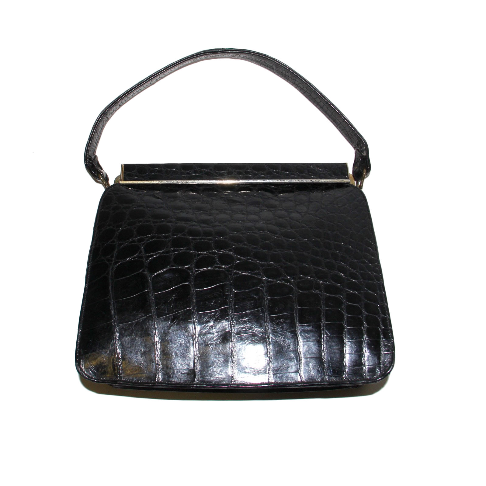 Vintage 1960's Genuine Alligator Handbag
