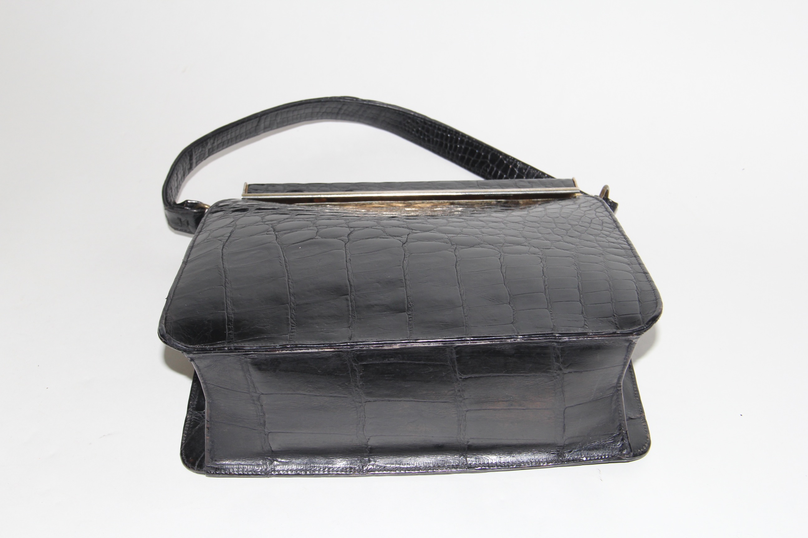 Vintage 1960's Genuine Alligator Handbag