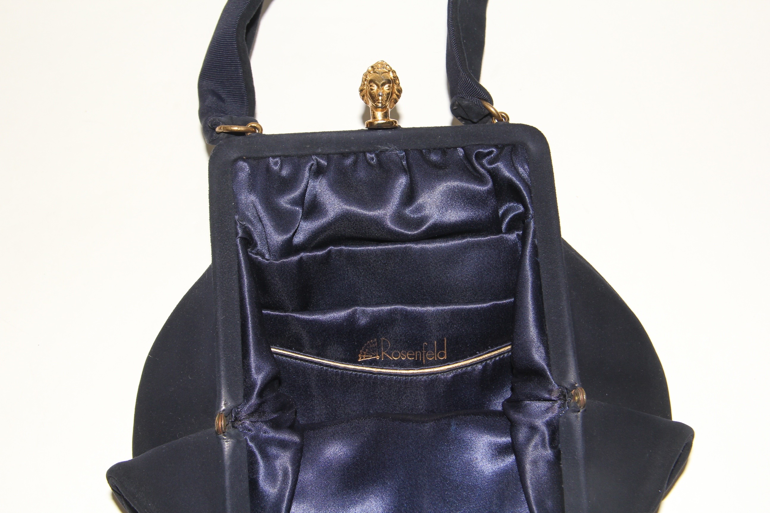 Vintage 1950s Suede Handbag by Rosenfeld
