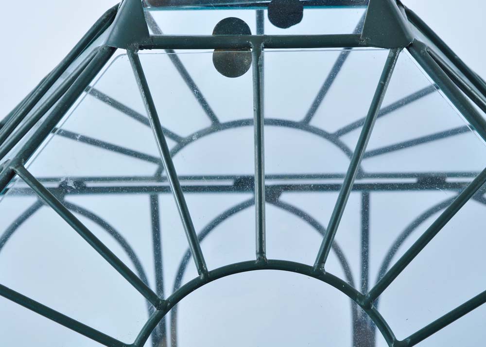 Large Glass Terrarium with Birds