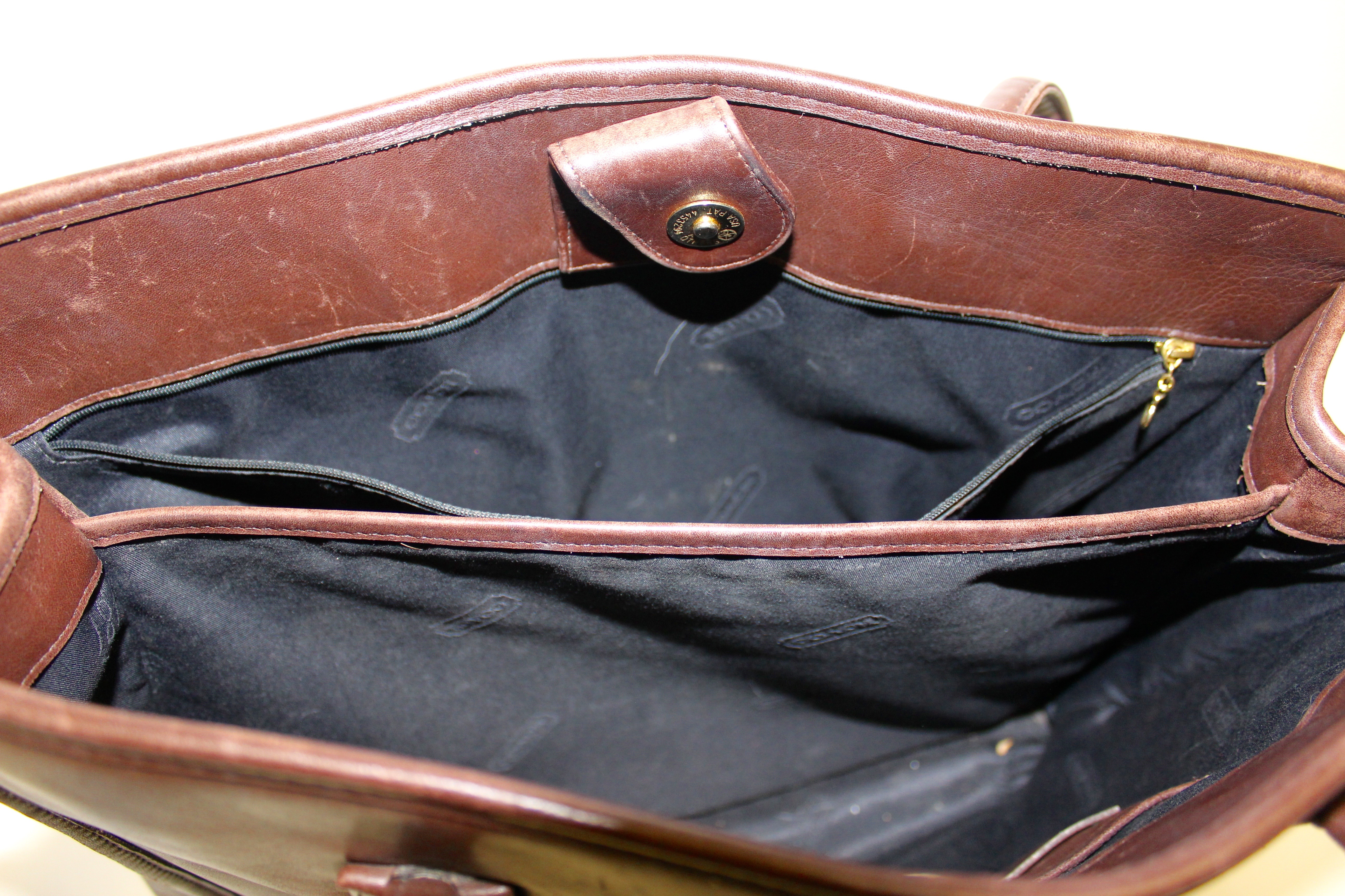 Brown Leather Coach Tote